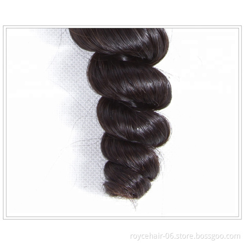 Wholesale  Best Quality Cuticle Aligned Loose Wave Brazilian Three Part Lace Closure